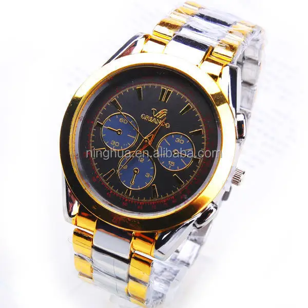 Bon Prix Luxe Quartz Mouvement hommes Orlando Montre