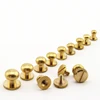Solid Brass Button Studs Rivets Screwback Screw Back Spots