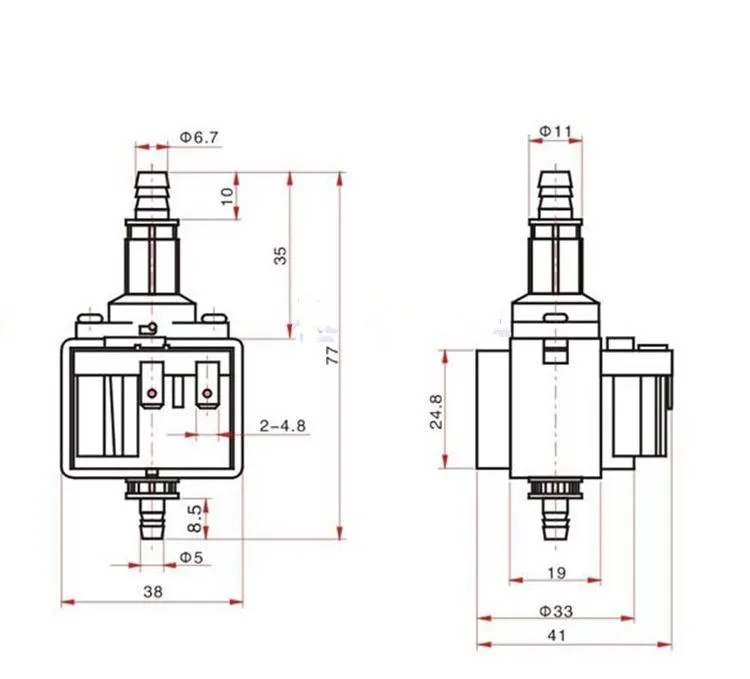 33dsb Electromagnetic Pump 220v 16w Self- Priming Micro Magnetic ...