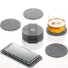 Absorbent Felt Coasters With Double Holder, Unique Phone cup Coaster with premium quality felt