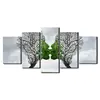 High Quality Romantic Kiss Budding Trees 5 pieces Canvas Painting