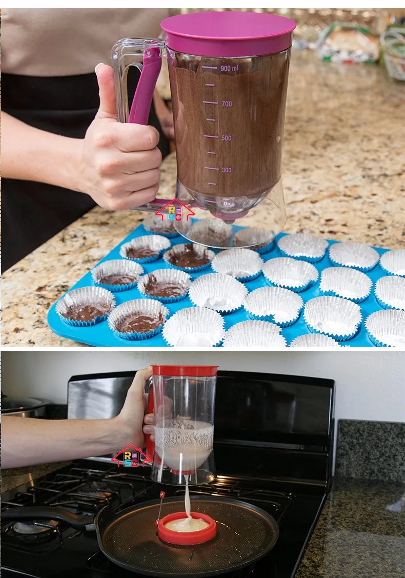 Manual Commercial Plastic Pancake Cupcake Batter Dispenser Machine
