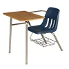 China Hot-selling Plastic Customer-made Outsatr Kids Table And University School Fix Meeting Desk Writing Student Chair