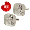 promotion cheap custom logo small replica metal wedding cufflinks
