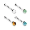 Stainless Steel Wholesale Nose Pin Body Piercing Jewelry Turquoise Nose Bone