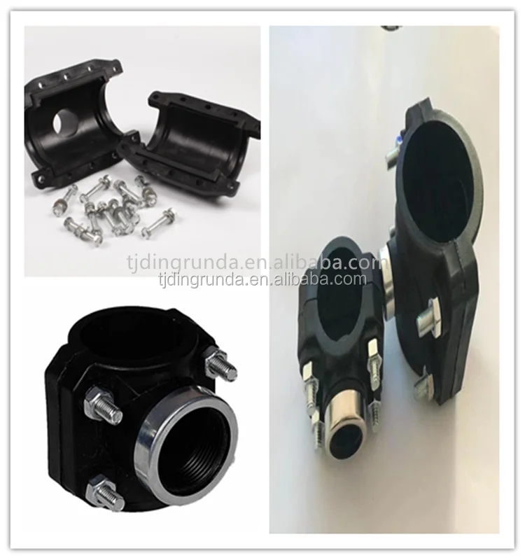 hdpe pipe fitting female saddle clamp pn16 hdpe pipe tapping saddle prices list