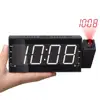 2019 Factory Supply Digital LED Projection Table Desktop Alarm Clock LED Modern Clock for home decoration and office use