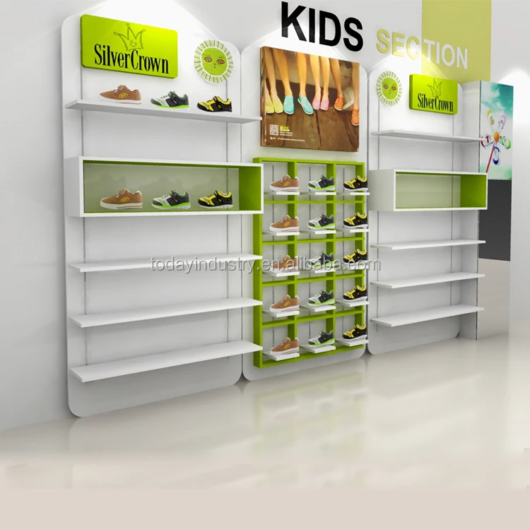 Wall Mount Shoe Shop Display Shelf Shoes Store Table Display Ideas Unit
