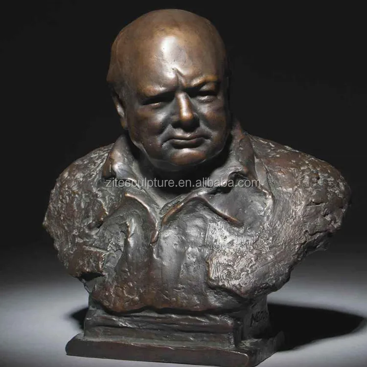 a pro forma invoice Bust Bronze Churchill Popular Design Winston For Sale
