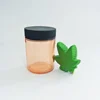 New color 4oz 120ml container jar glass mason orange bottle wide mouth black glass jar storage child resistant cap