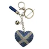 Peach key chain Korean velvet diamond, creative peach key button, ladies bag and pendant