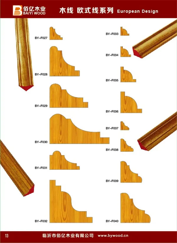 craft wood decorative moulding/concrete wall corner