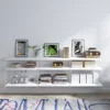 Storage Display Wall Ladder With Pocket Shelves, Shelving Pocket System Use For The Bedroom, Kitchen