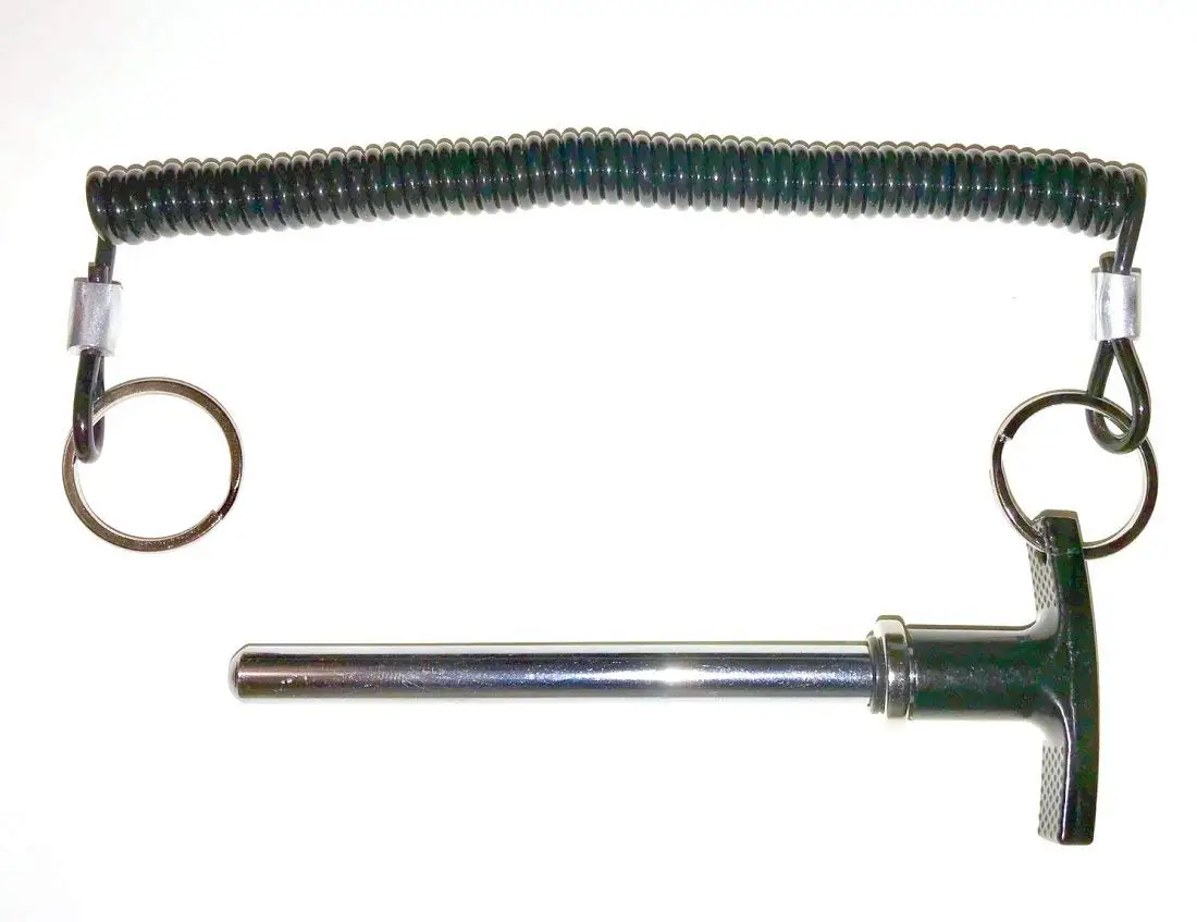 w// Lanyard 1ea Quick Release Pins 3//8 dia x 5-1//2/"