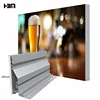perfiles de aluminio de china textile drawing picture frameless lightbox frame