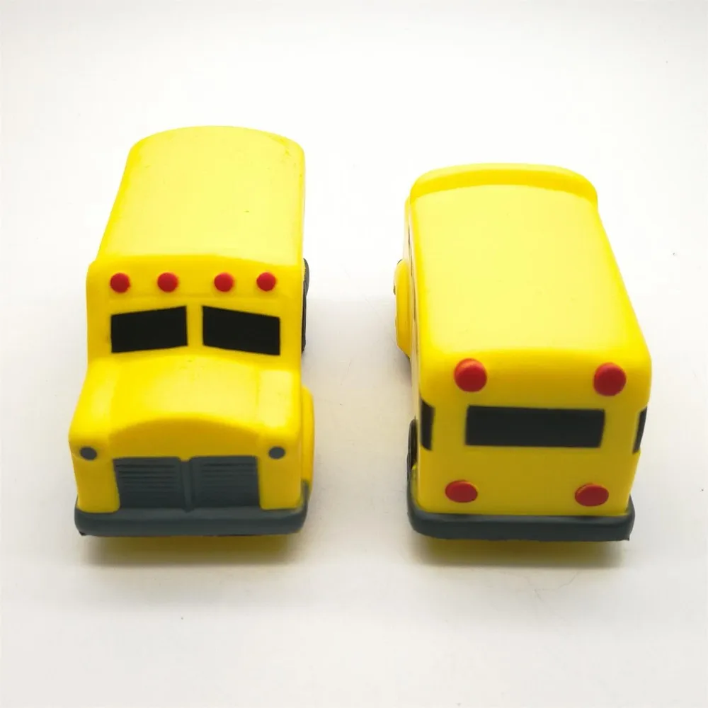 Promotional Pu Stress Reliever And Foam Squeeze Toy Mini School Bus ...