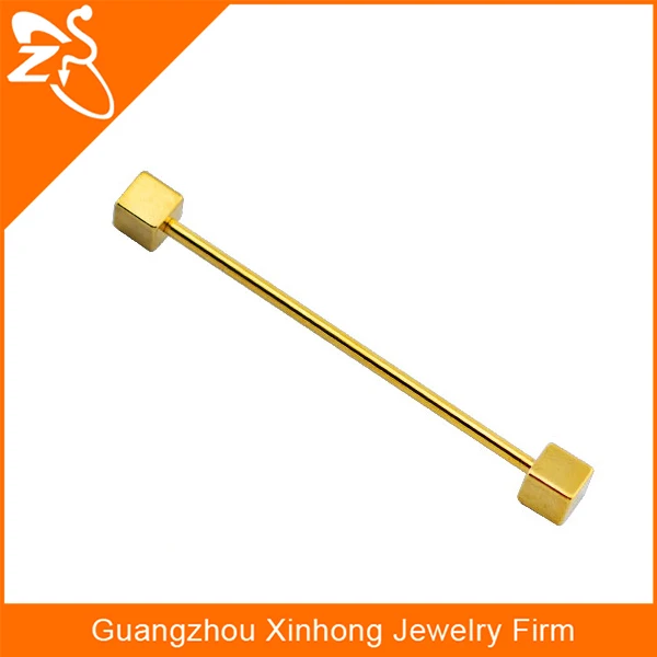 Fashion Fake Industrial Piercing Jewelry Stainless Steel Barbell