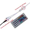 DC plug mini led dimmer controller RGB 44 Key Color changeable LED Controller