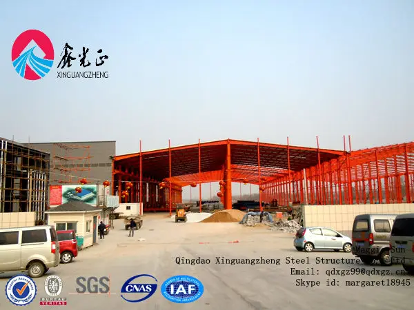 Prefab corrugated steel sheets warehouse hall light steel hall sports warehouse layout design
