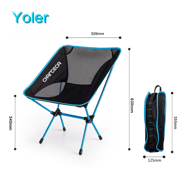 Yoler Wholesale Travel Beach Chair Deep Seat Fishing Chair Outdoor