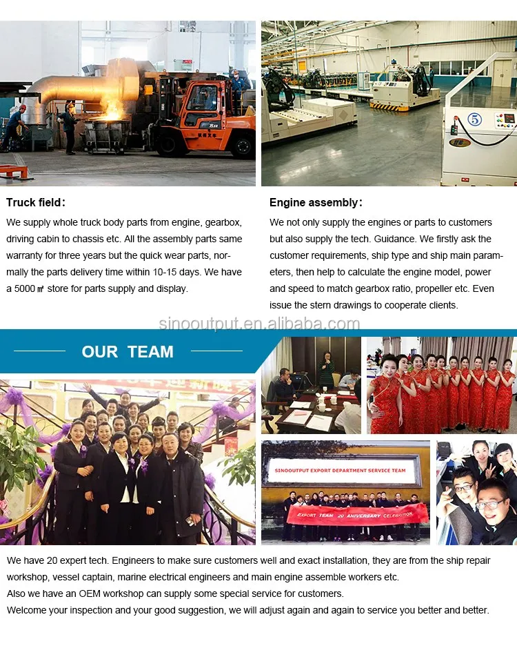 marine engine with gearbox