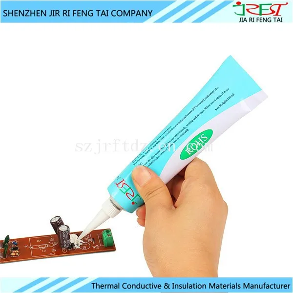 Heatresistant Liquid High Viscosity Rtv Thermal Silicone Glue For Pcb