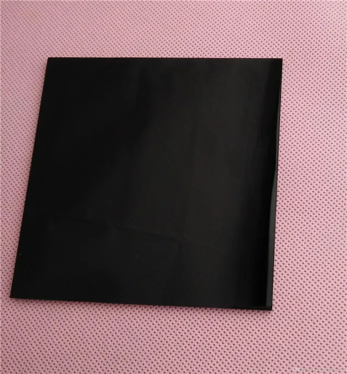 Thick Black Acrylic Board Perspex Sheet 100mm*100mm*5mm 3.94"*3.94"*0.2