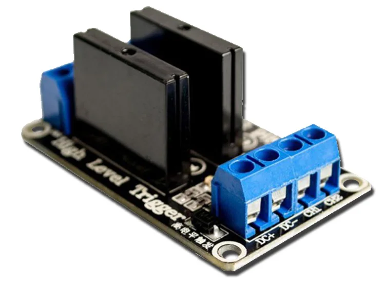 G3mb202p 5v Dc 2 Canal Relé De Estado Sólido Junta Módulo Arduino De Alto Nivel Fusible Para