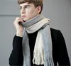 China New Design Long Scarf Men Neckwear Cashmere Autumn Plaid Wool Scarves