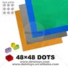 48*48 dots hot selling connecting building blocks plastic transparent crystal clear baseplate DE061