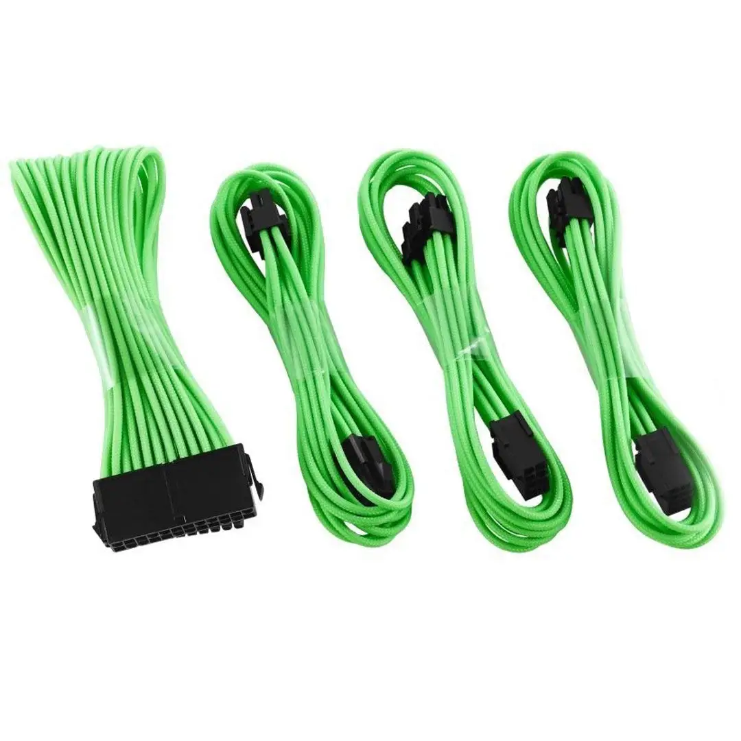 Black Purple EZDIYFAB Sleeved Cable Cable Extension for Power Supply