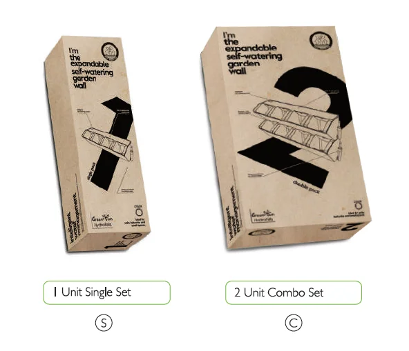 Self watering green wall GreenSun Hydrofalls for vertical garden