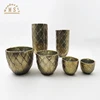 Hemp rope gold and silver plating home pot