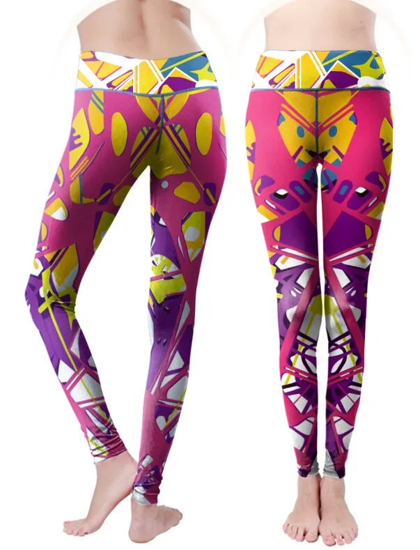 Colorful Leggings Adult Compression Tights For Women Fitness - Buy ...