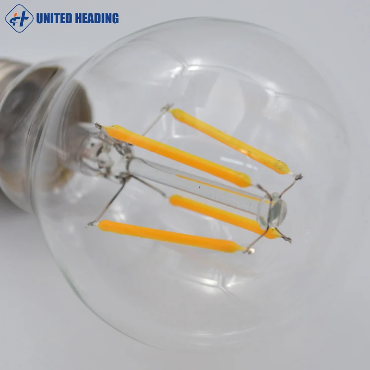 e26 e27 b22 flexible lamparas led filament light with a60 leb bulb china supplier