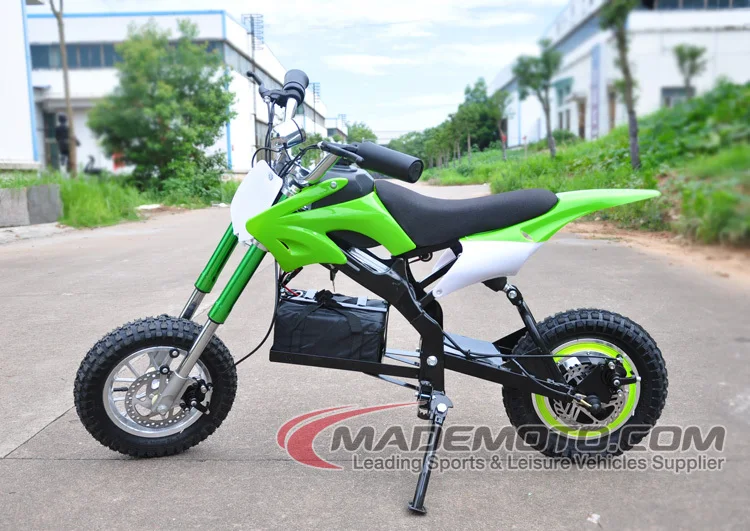 green electric dirt bike