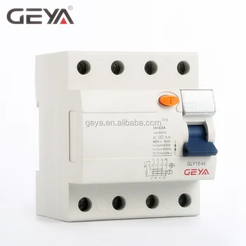 Geya Gyl10 3 Phase Elcb  10ma Residual Current Circuit 