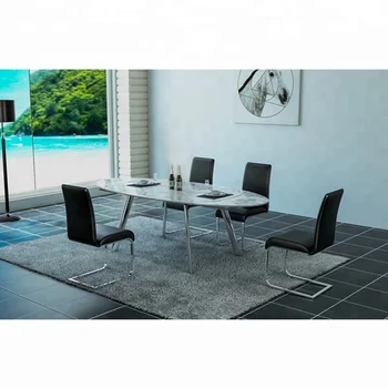 extendable dining table marble round pattern malaysia larger