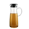 High quality borosilicate glass pitcher transparent glass carafe with silicone lid 1000ML