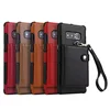 Shockproof card holder wrist strap leather mobile cell phone case back cover housing for Samsang Note 8 9 Note9 Note8