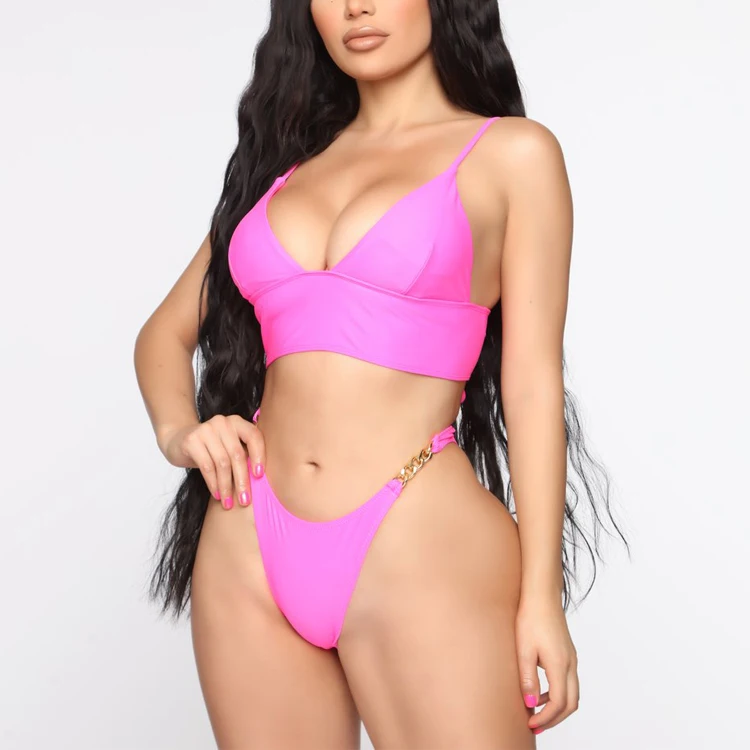 plus size neon pink swimsuit