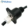 RJ45 plug type straight line moulding IP44 with Cat5, Cat6 Network Cable