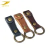 Top layer leather oil wax key chain Retro style Leather key chain