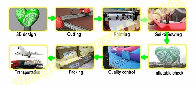 Vivid color happy birthday inflatable cake model for decoration/advertising