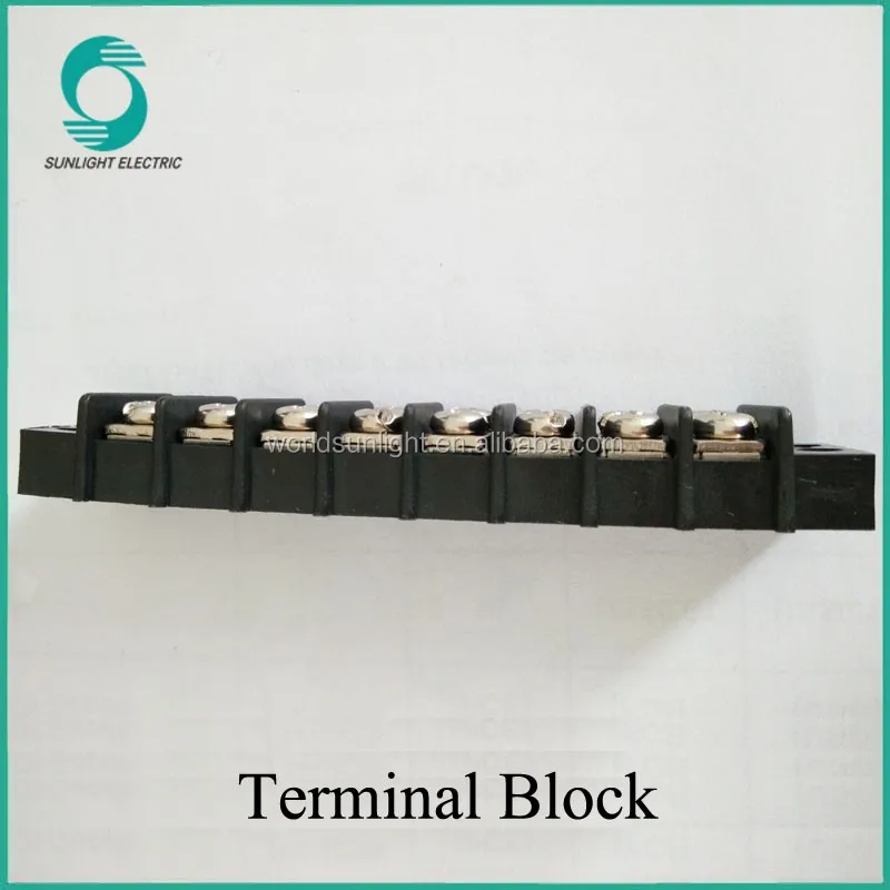30a 300v 9.5mm Pitch 2214awg 8 Poles Double Row Barrier Terminal Block Buy 30a Terminal Block
