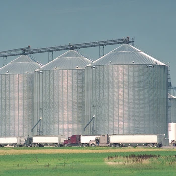 Steel 10000ton Wheat Storage Grain Silo Cost Price - Buy 10000ton Grain ...