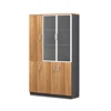 Office equipments Glass door 2 drawer office wooden file cabinets storage design