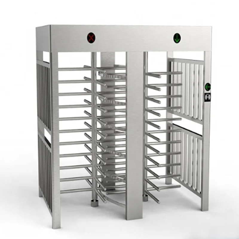 Smart Waist High Revolving turnstile/ Biometric Half Height Revolving Turnstile Gate With Access Control