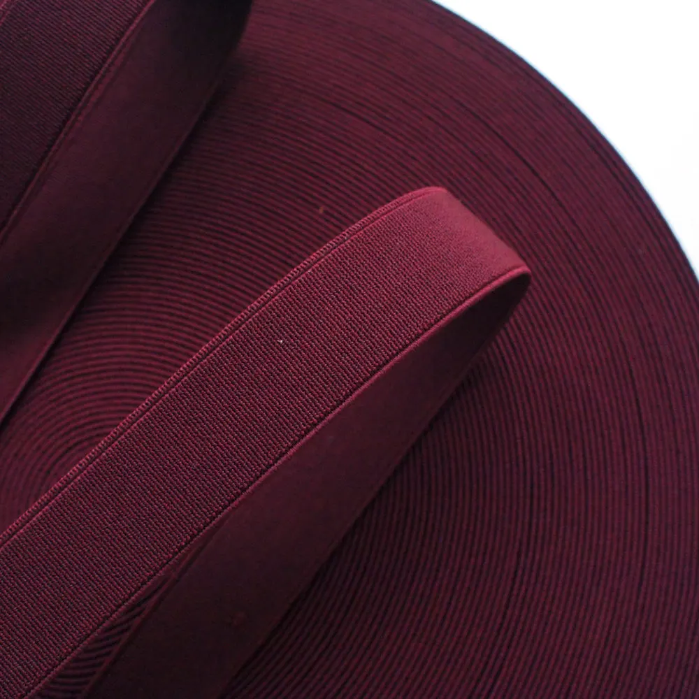 1" Burgundy Stretch Elastic Band Waistband Elastic Sewing Elastic