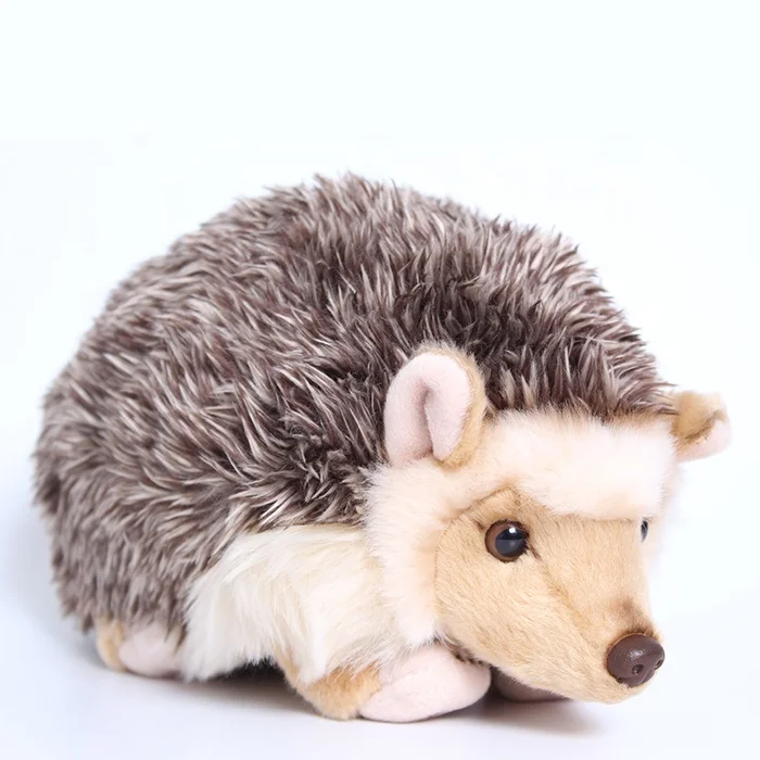 Realistic Plush Stuffed Sitting Brown Hedgehog Plush Toy Buy Hedgehog